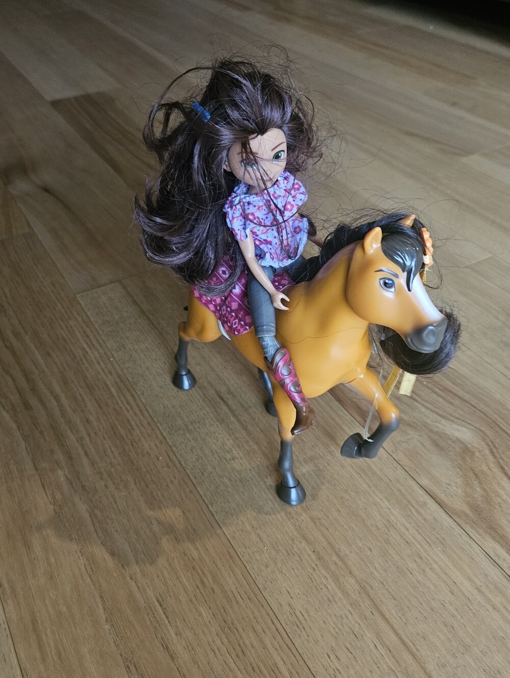 Spirit Brown Play Horse with Brown-Haired Doll - Kids Toys